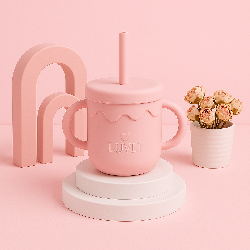 LUVLI® Siliconen Drinkbeker – Lekvrij & Kindvriendelijk