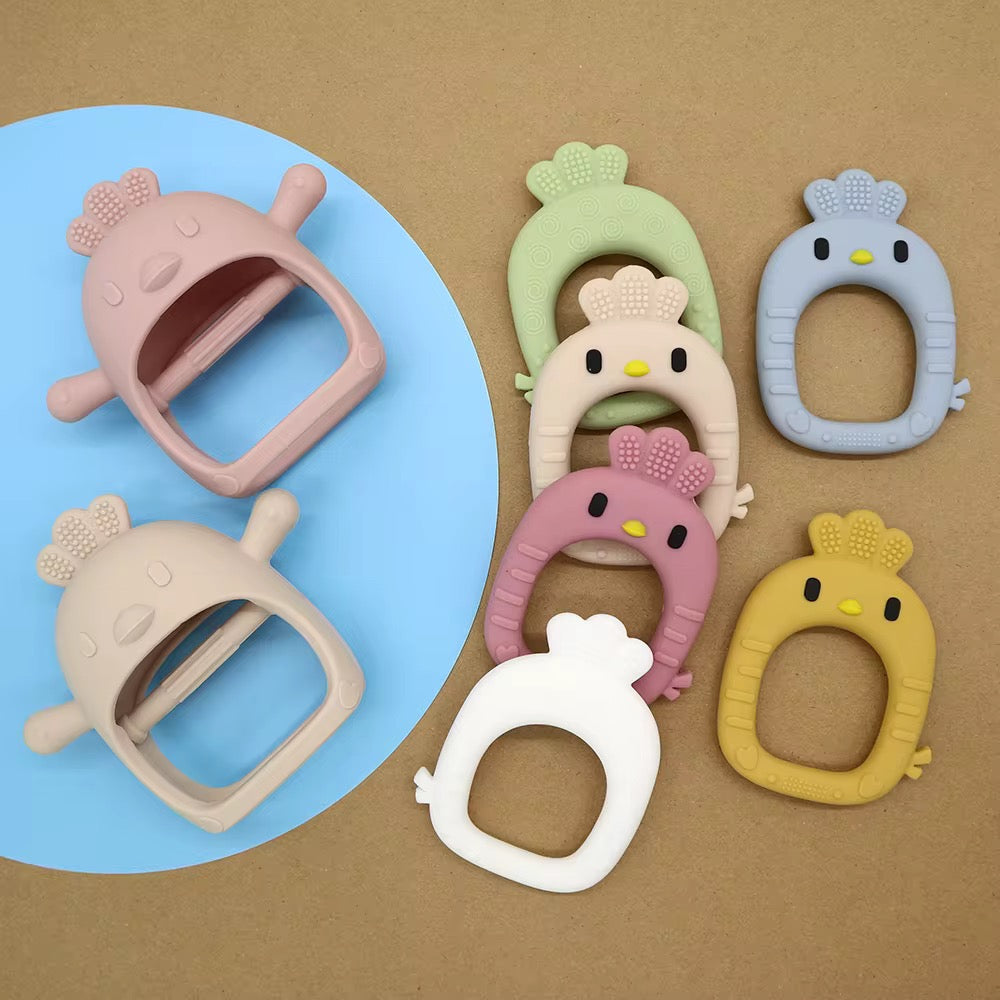 Luvli Bijtring – Zachte Siliconen Kip voor Baby’s