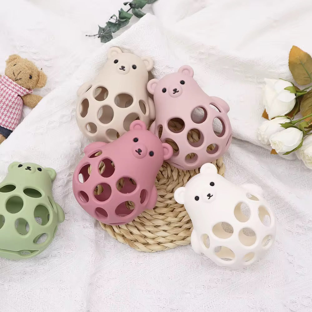 Luvli Sensory Grip Ball – Siliconen Rammelaar & Speelbal